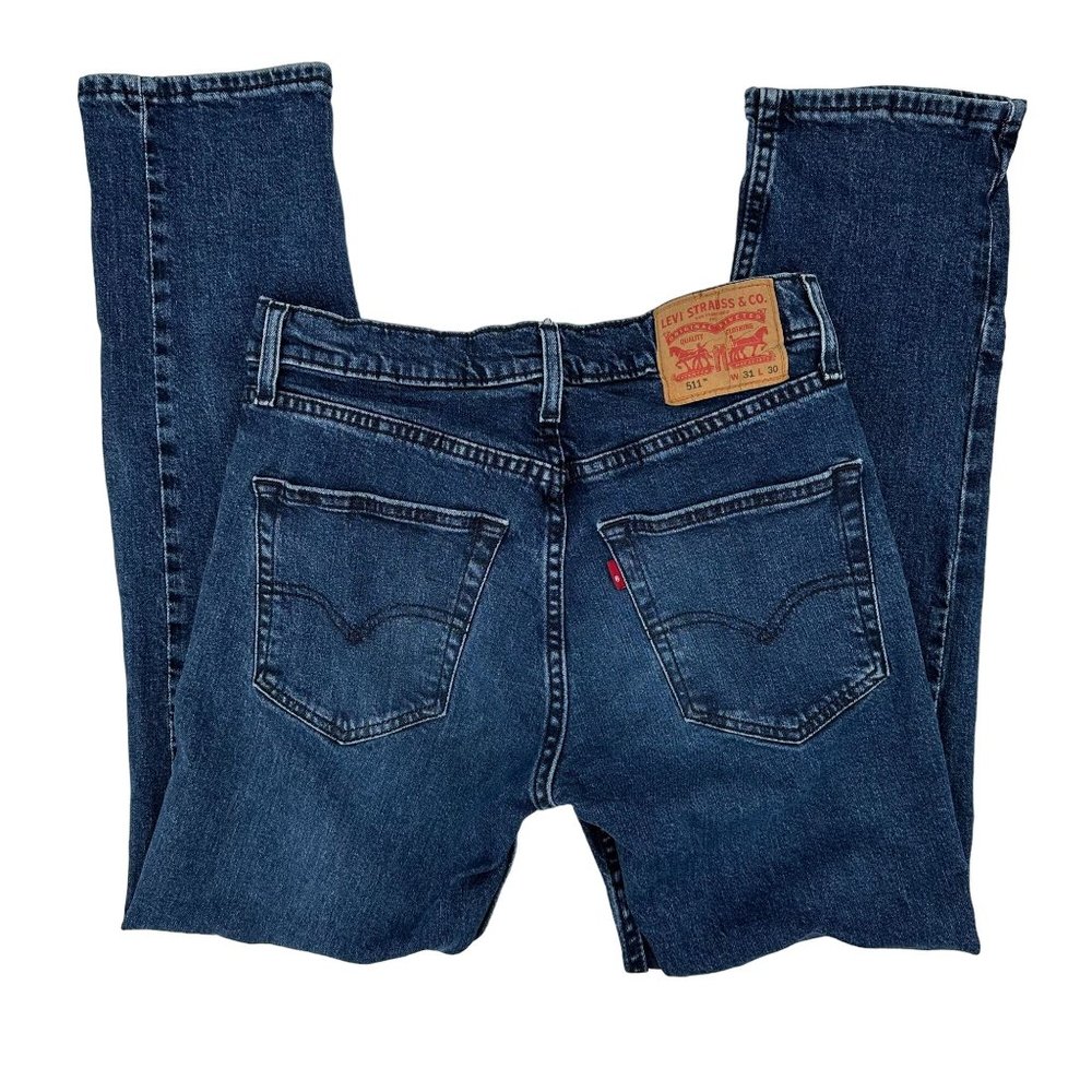 Levi Strauss & Co Mens Blue 511 Straight Leg Jeans Size 30